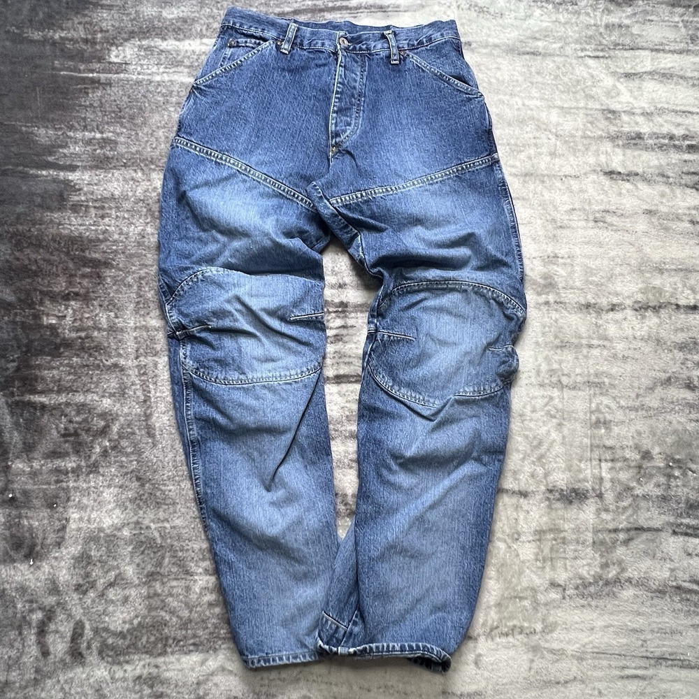 Vintage G-Star Raw Denim Shortcut Elwood 5620 Relaxed Jeans W33 L32 Button Fly